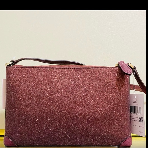 NWT Kate Spade Glitter Deep Berry Crossbody - Picture 5 of 8